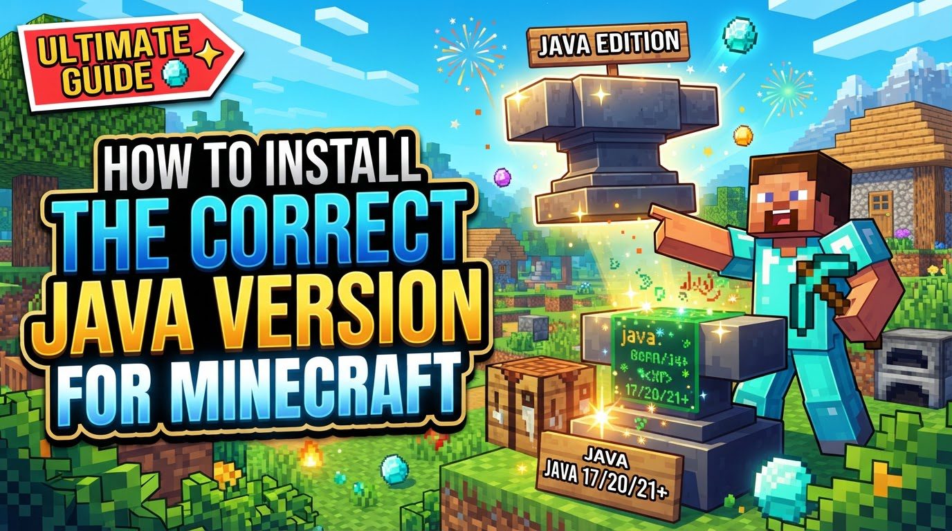 install the correct Java version for Minecraft in Minecraft