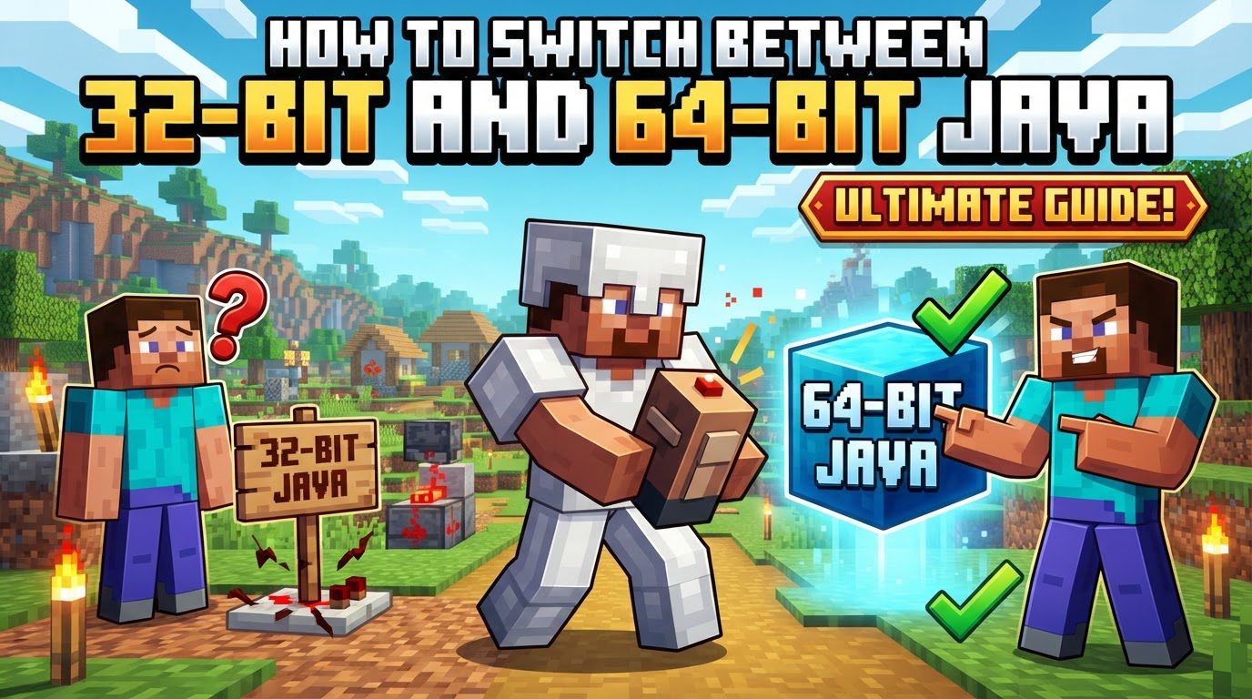 How to switch between 32-bit and 64-bit Java