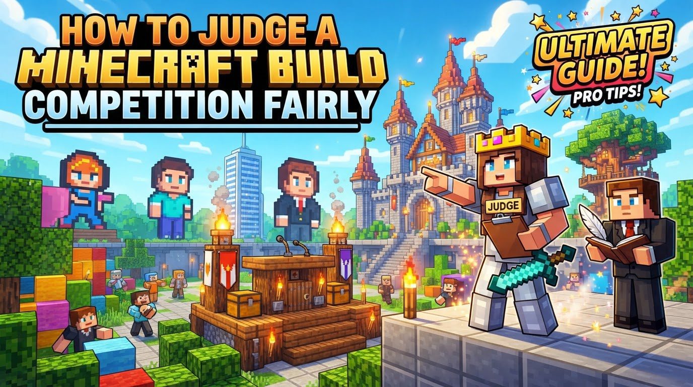 judge a Minecraft build competition fairly in Minecraft