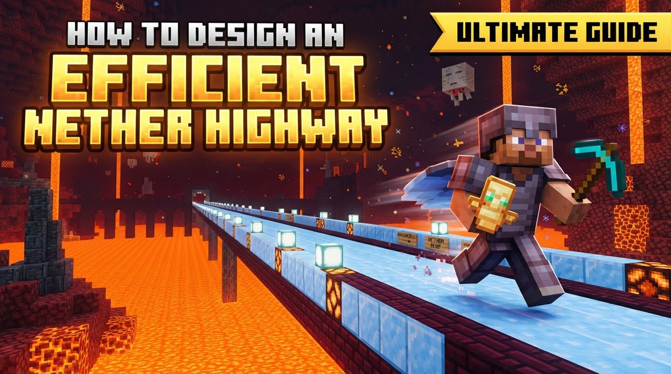 design an efficient Nether highway in Minecraft
