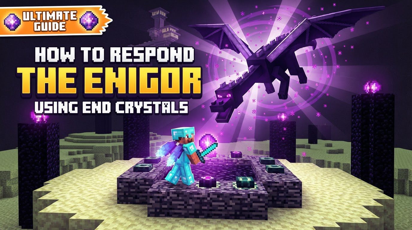 respawn the Ender Dragon using end crystals in Minecraft