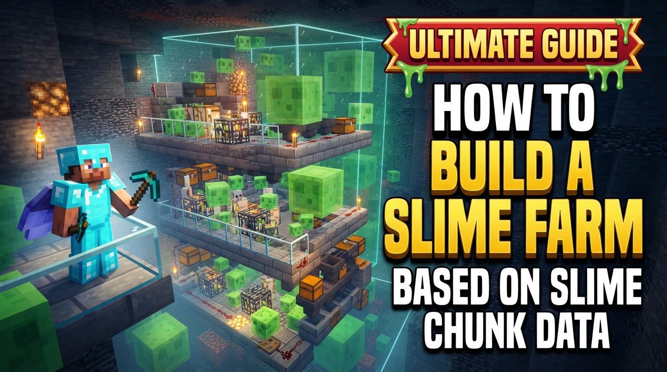 build a slime farm based on slime chunk data in Minecraft