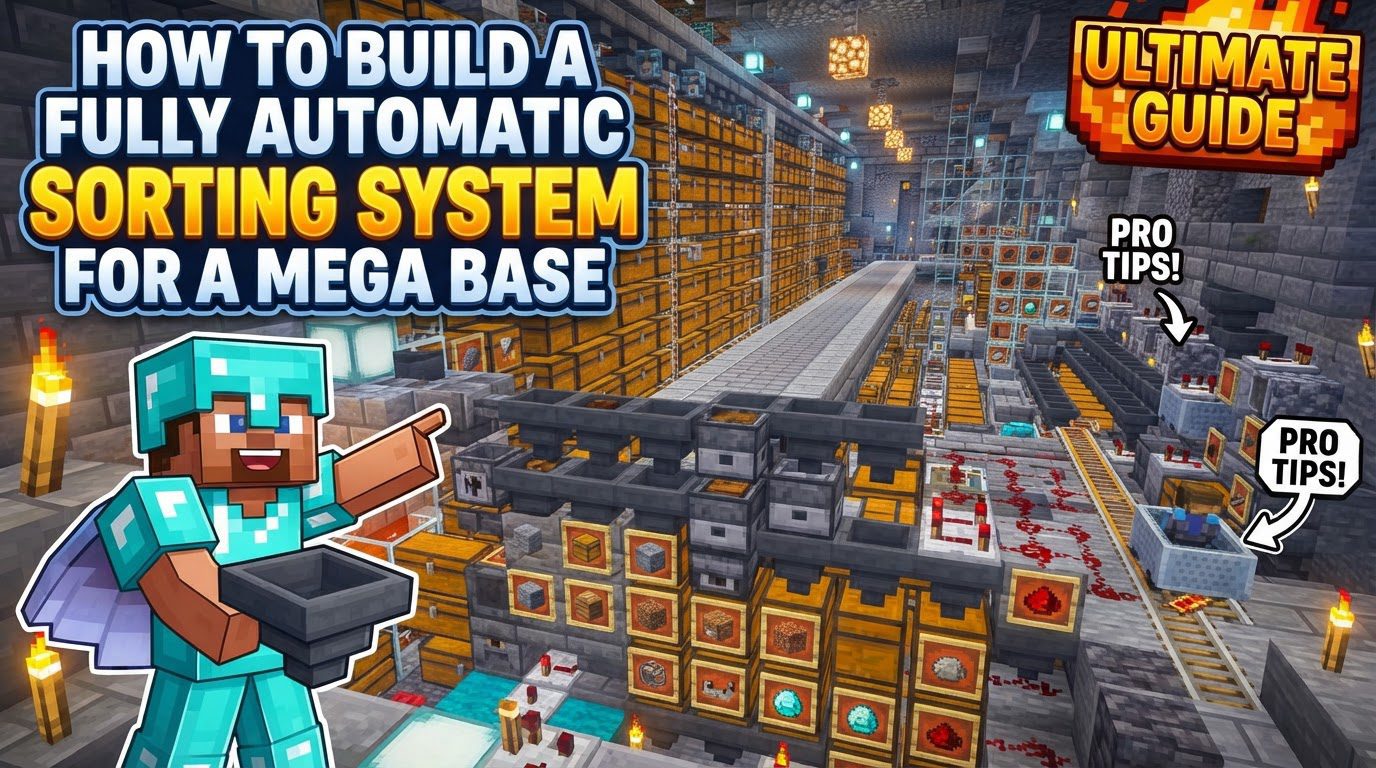 Building a Fully Automatic Sorting System for a Mega Base - Mc-Mod.Net