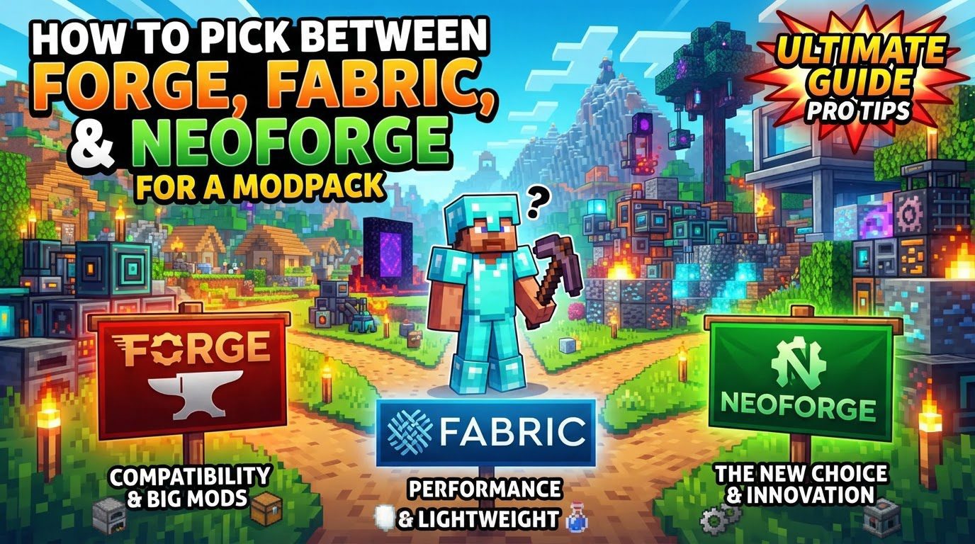 pick between Forge, Fabric, and NeoForge for a modpack in Minecraft