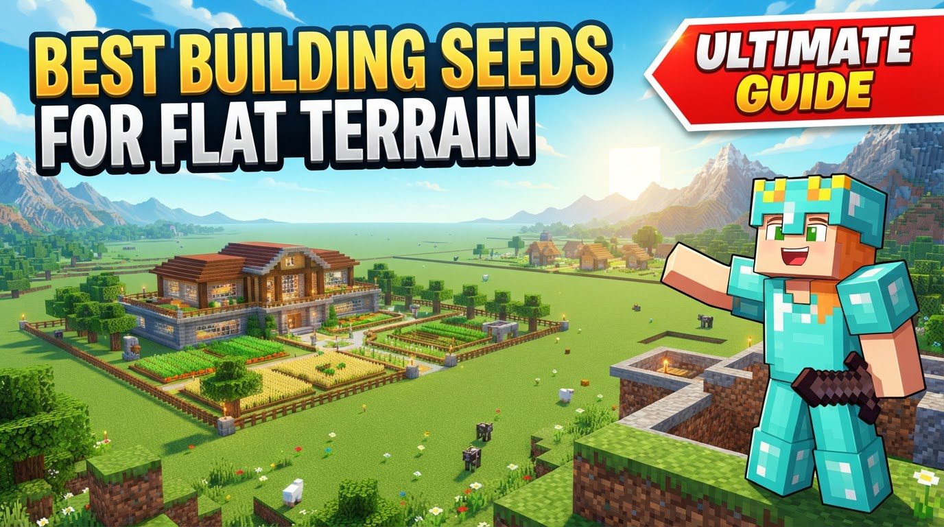 find the best building seeds for flat terrain in Minecraft