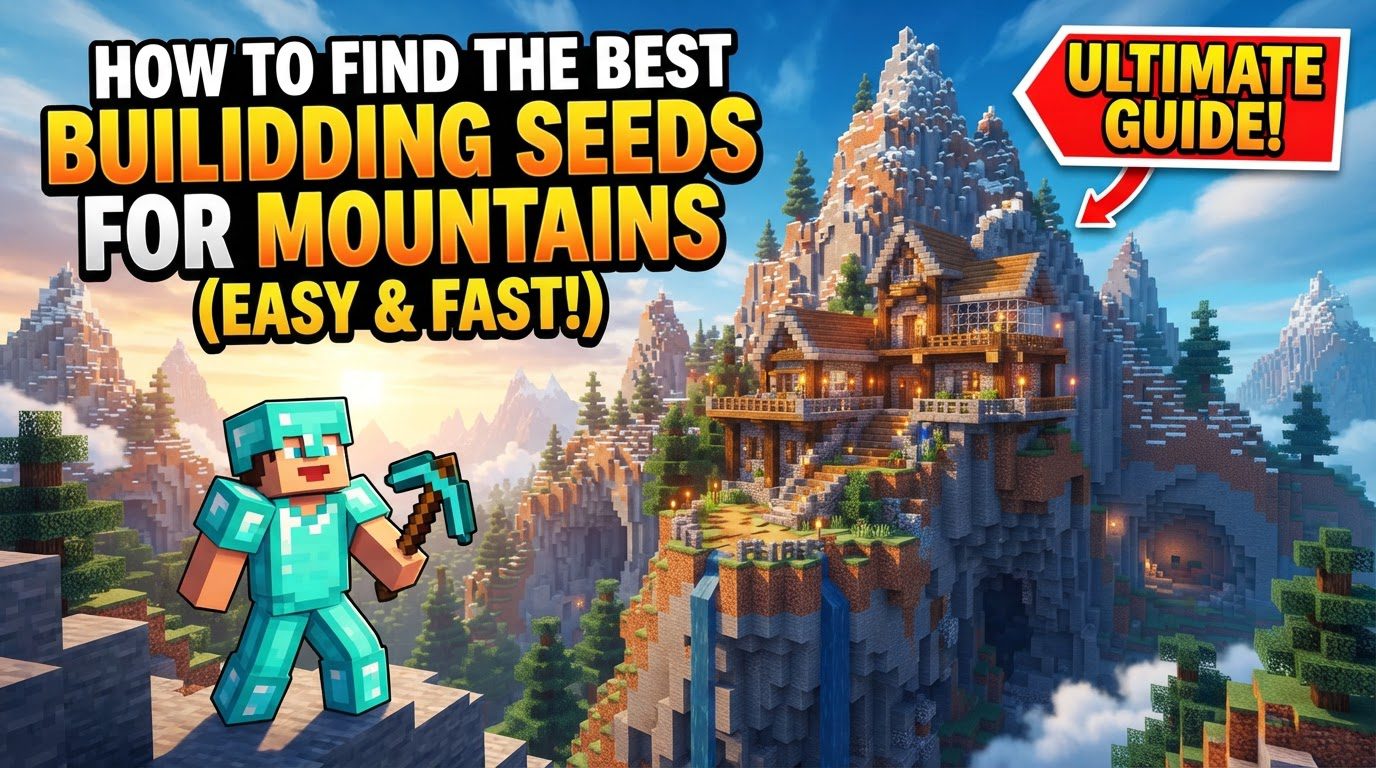 find the best building seeds for mountains in Minecraft