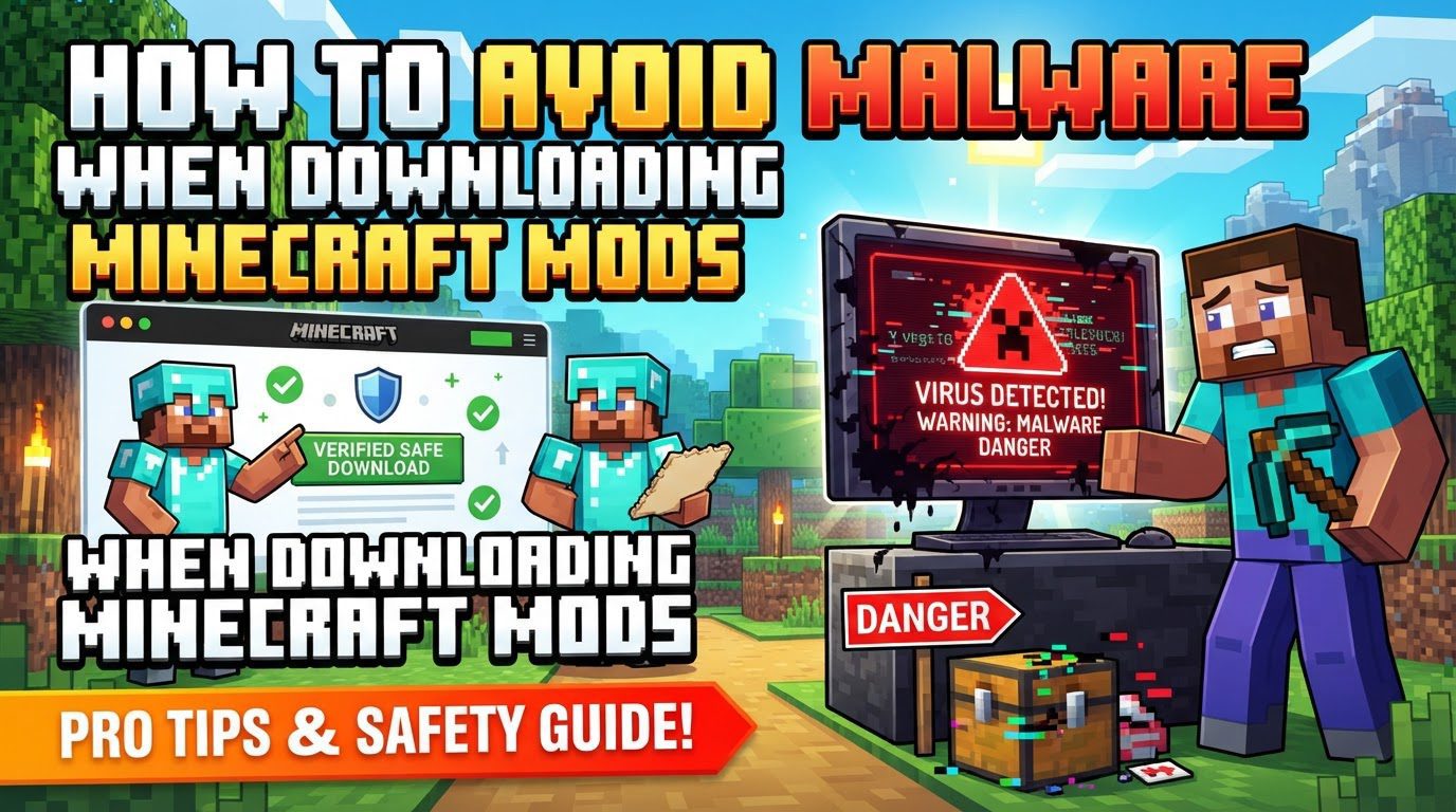 avoid malware when downloading Minecraft mods in Minecraft