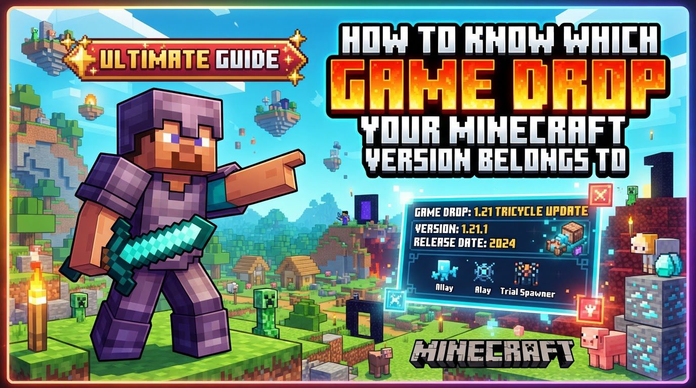 know which Game Drop your Minecraft version belongs to in Minecraft