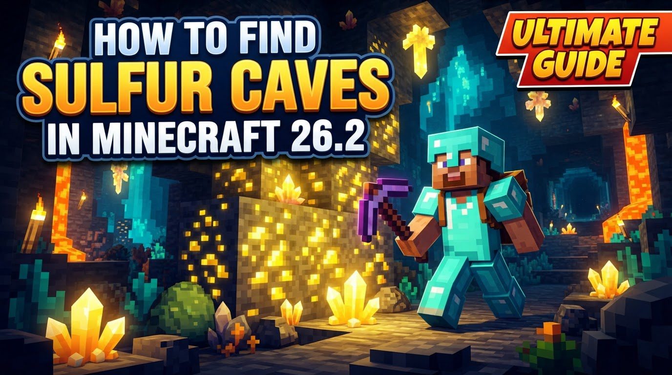 find sulfur caves in Minecraft 26.2 in Minecraft