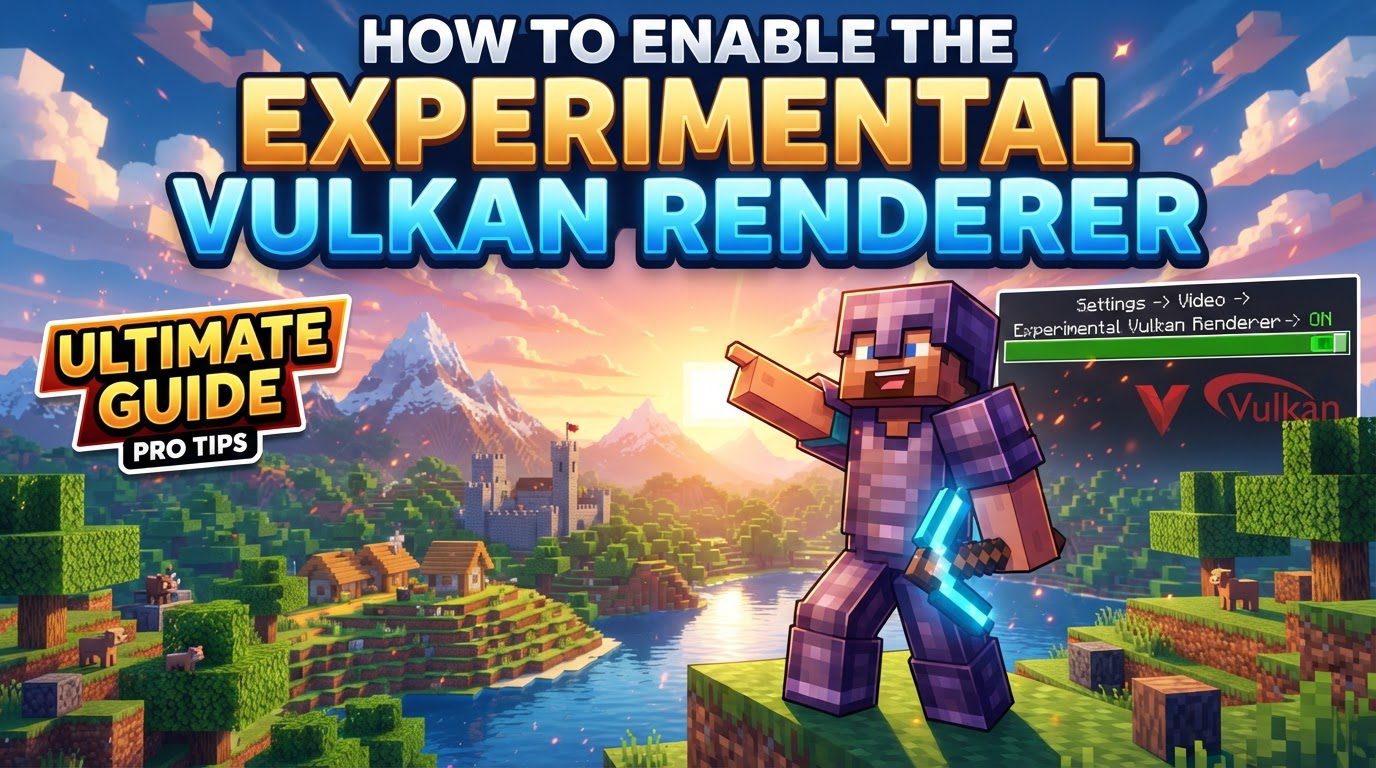 enable the experimental Vulkan renderer in Minecraft