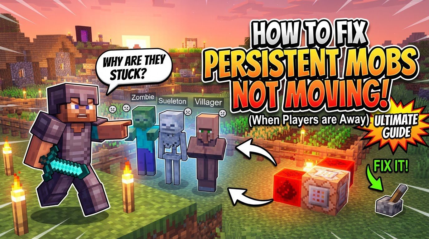 fix persistent mobs not moving when players are away in Minecraft