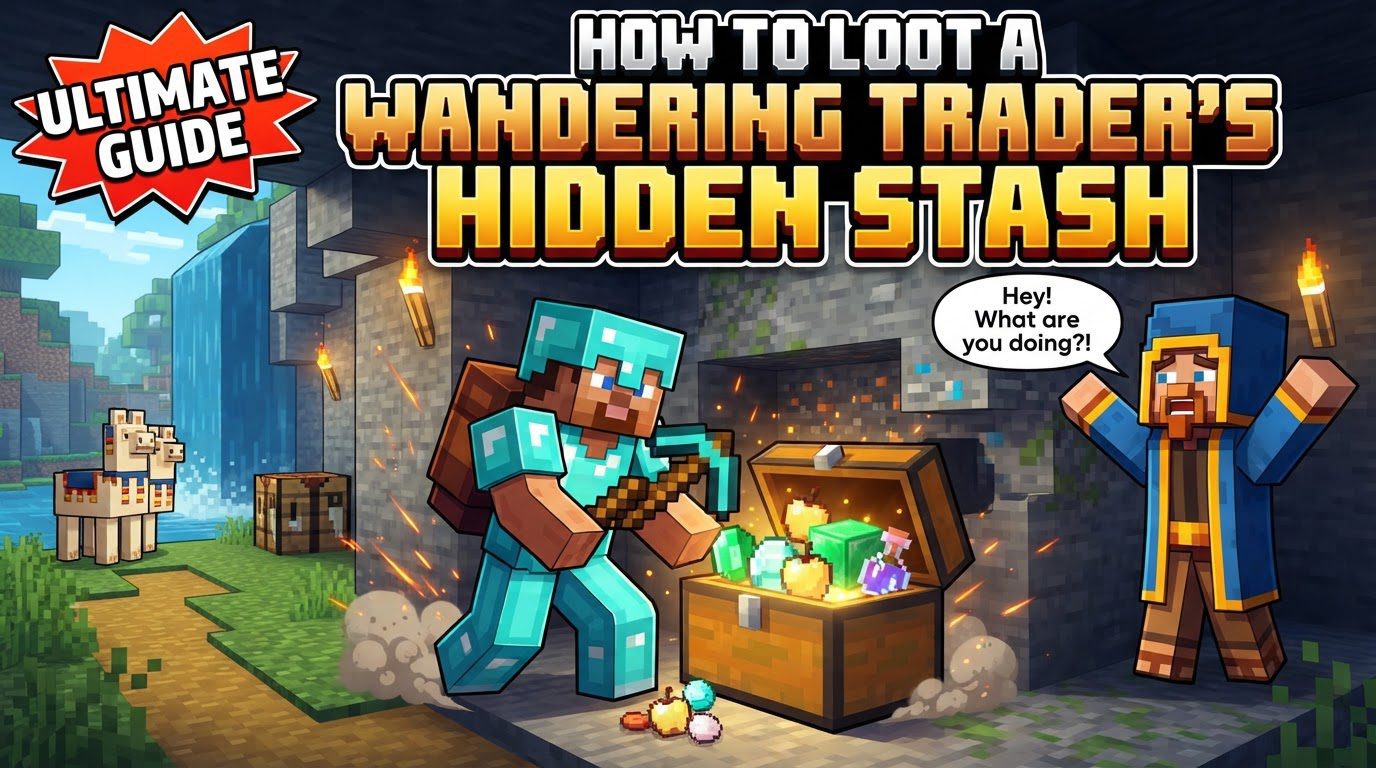How to loot a wandering trader's hidden stash