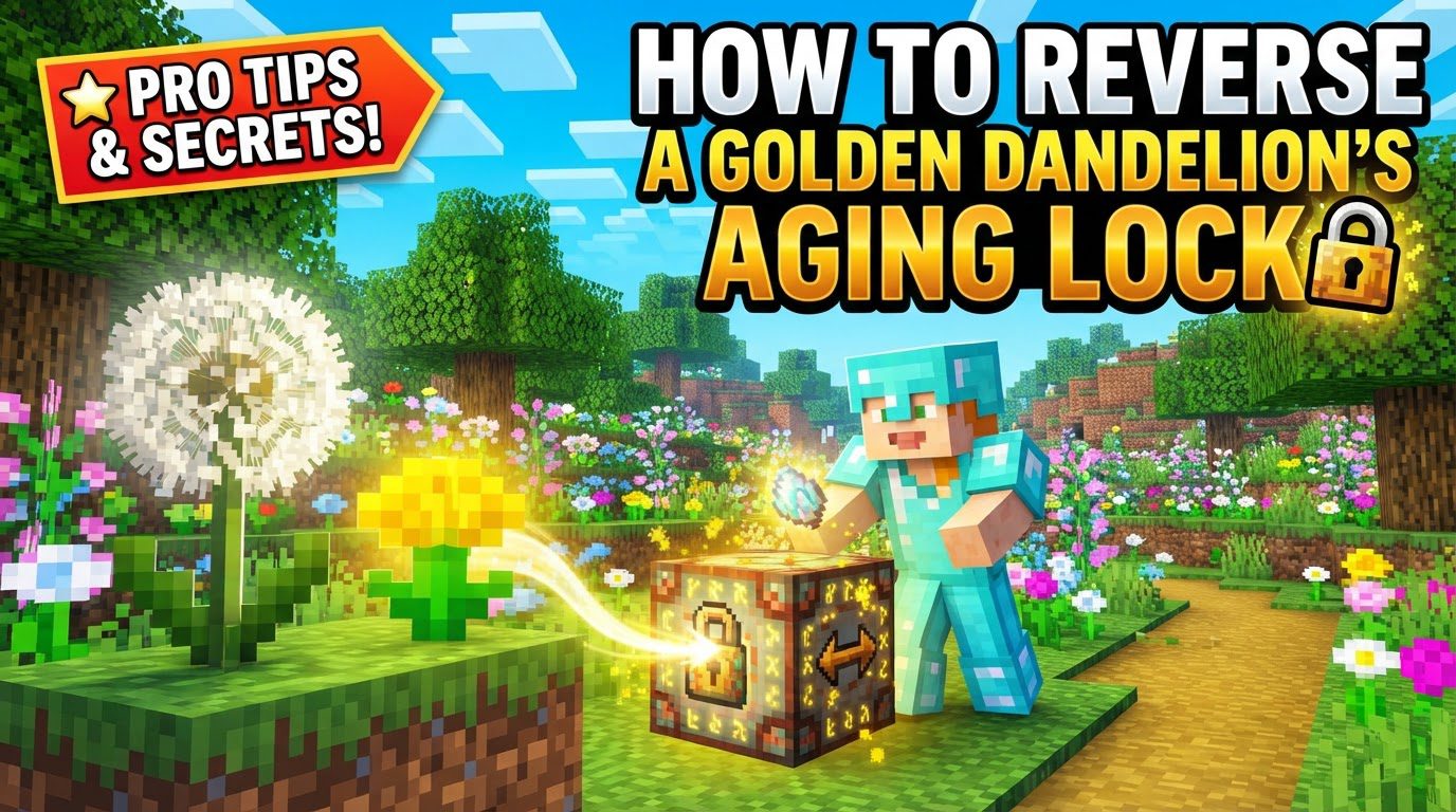 How to reverse a golden dandelion's aging lock