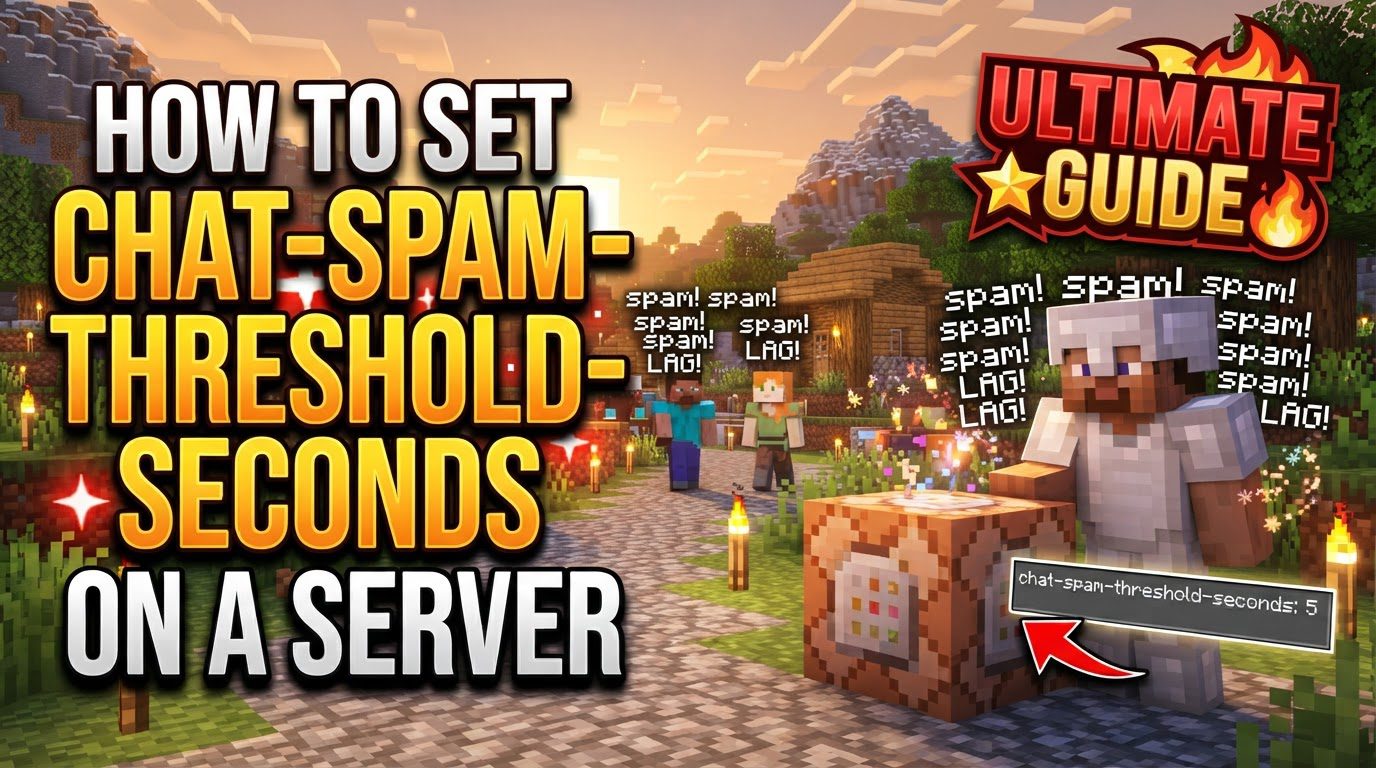 set chat-spam-threshold-seconds on a server in Minecraft