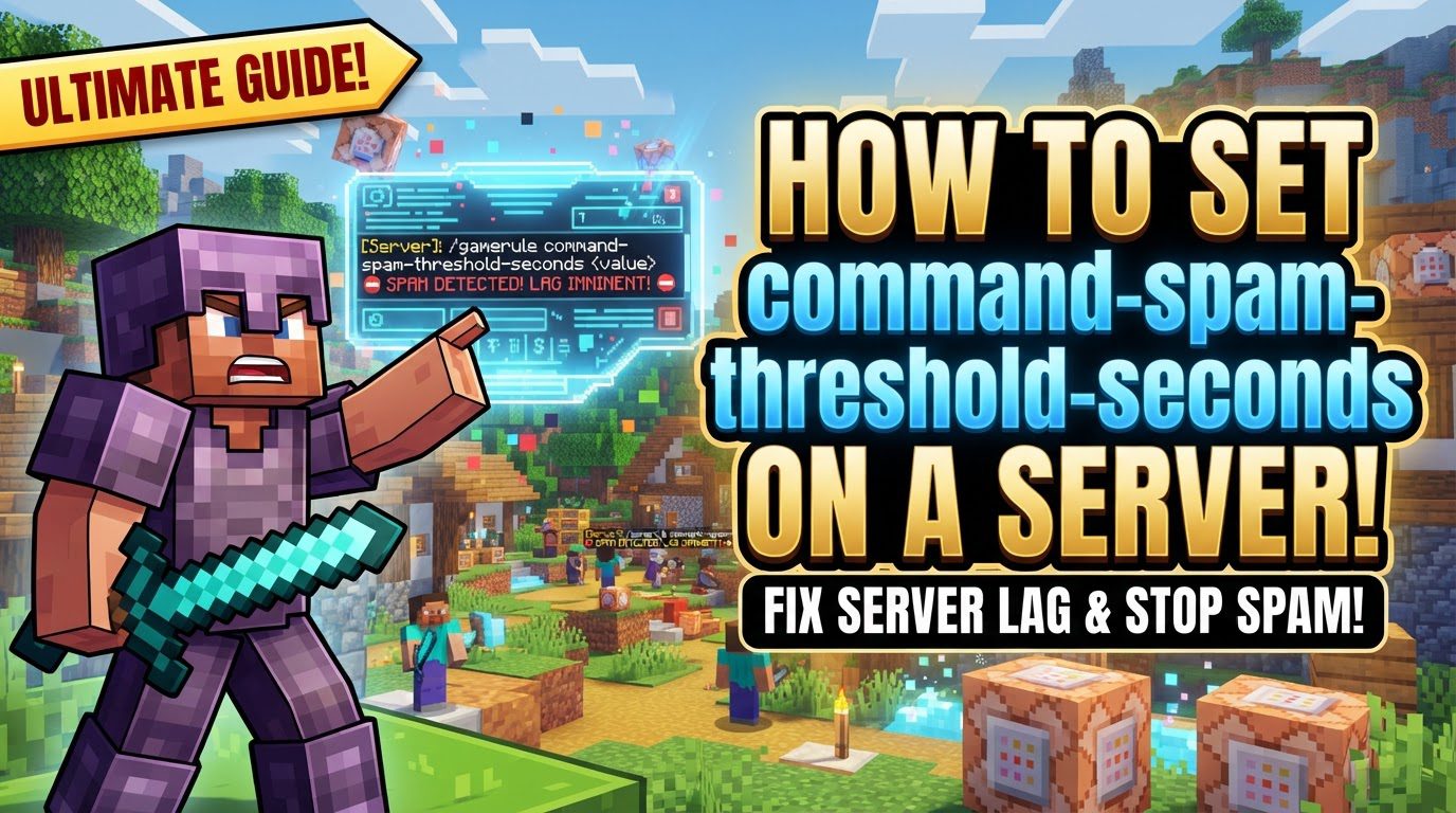 set command-spam-threshold-seconds on a server in Minecraft
