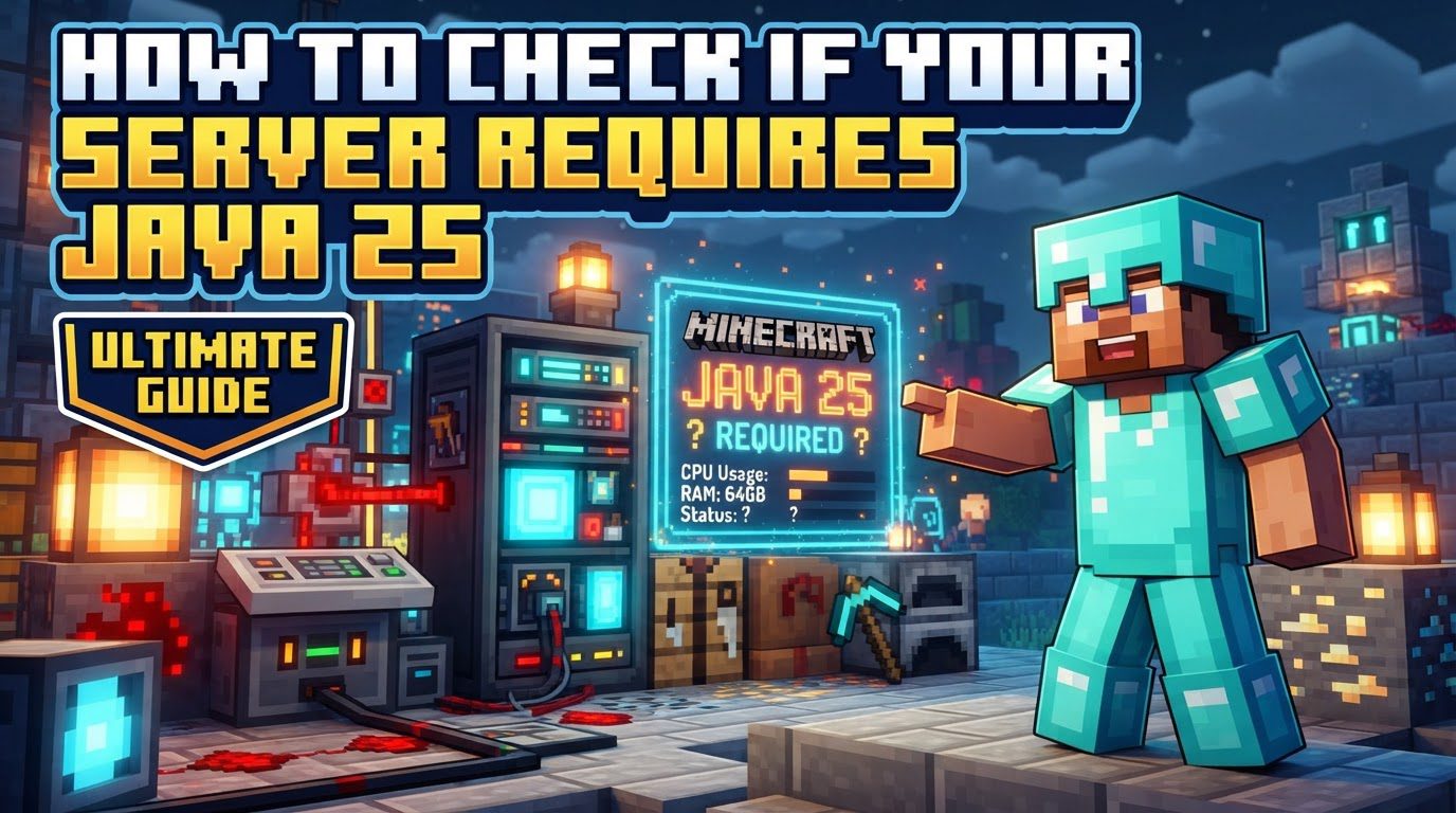check if your server requires Java 25 in Minecraft