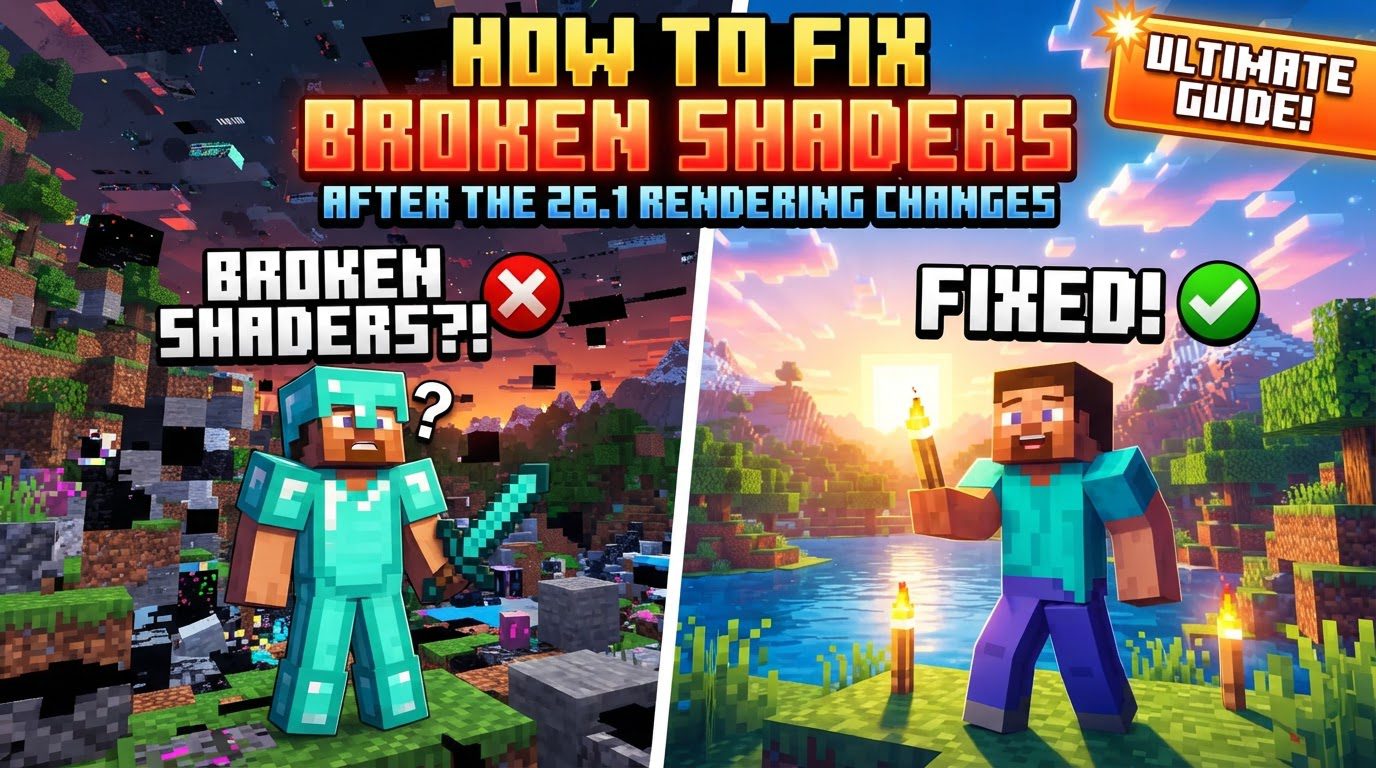 fix broken shaders after the 26.1 rendering changes in Minecraft