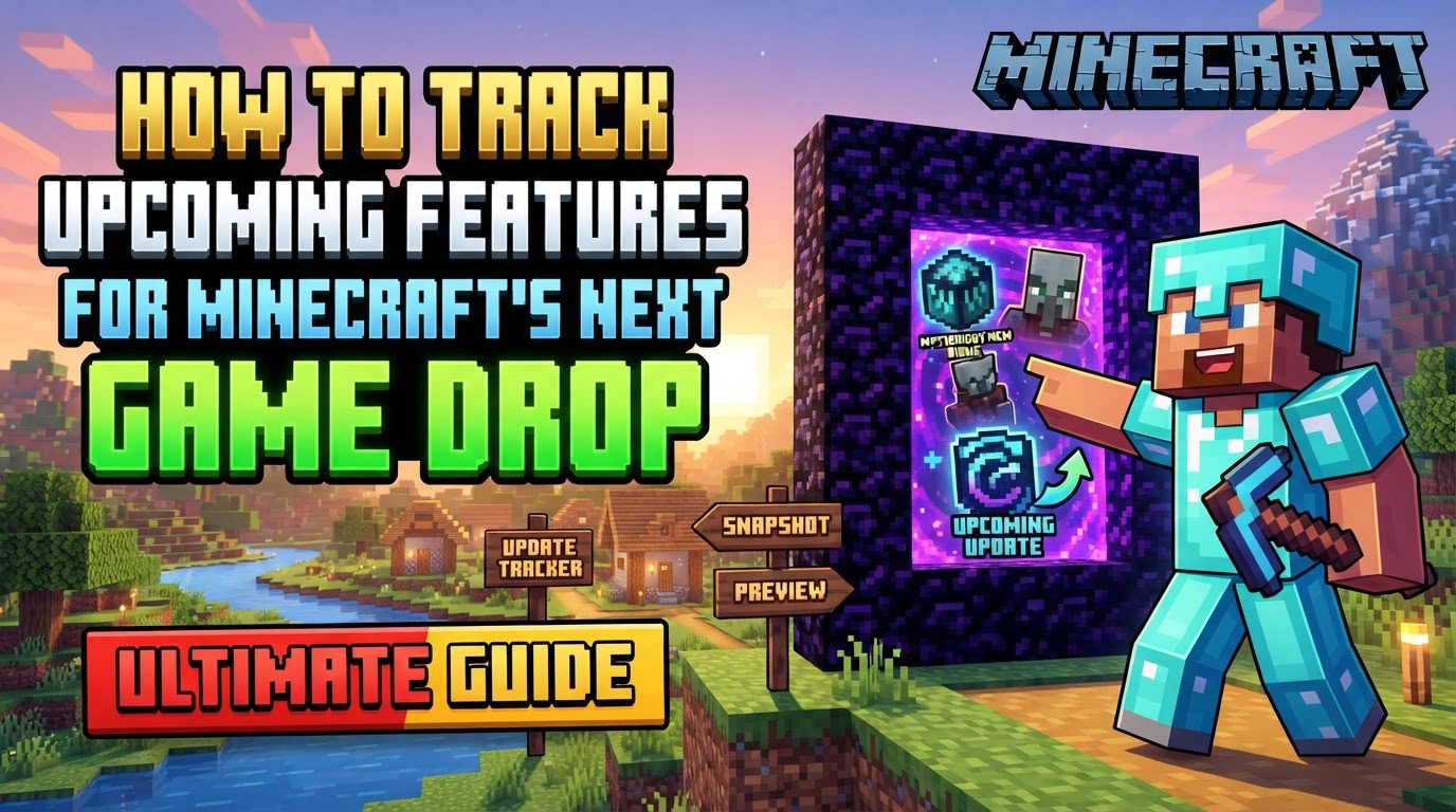 How to track upcoming features for Minecraft's next Game Drop