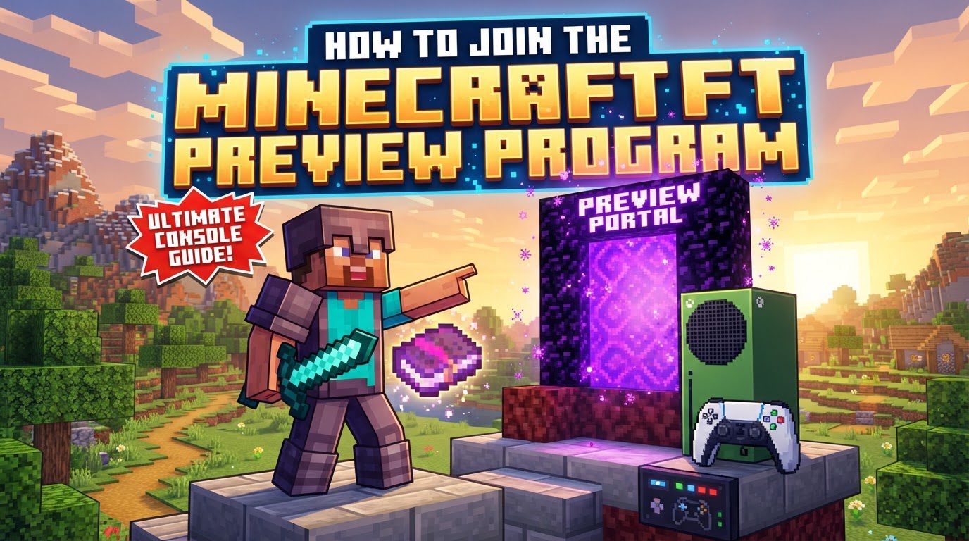 join the Minecraft preview program on console in Minecraft
