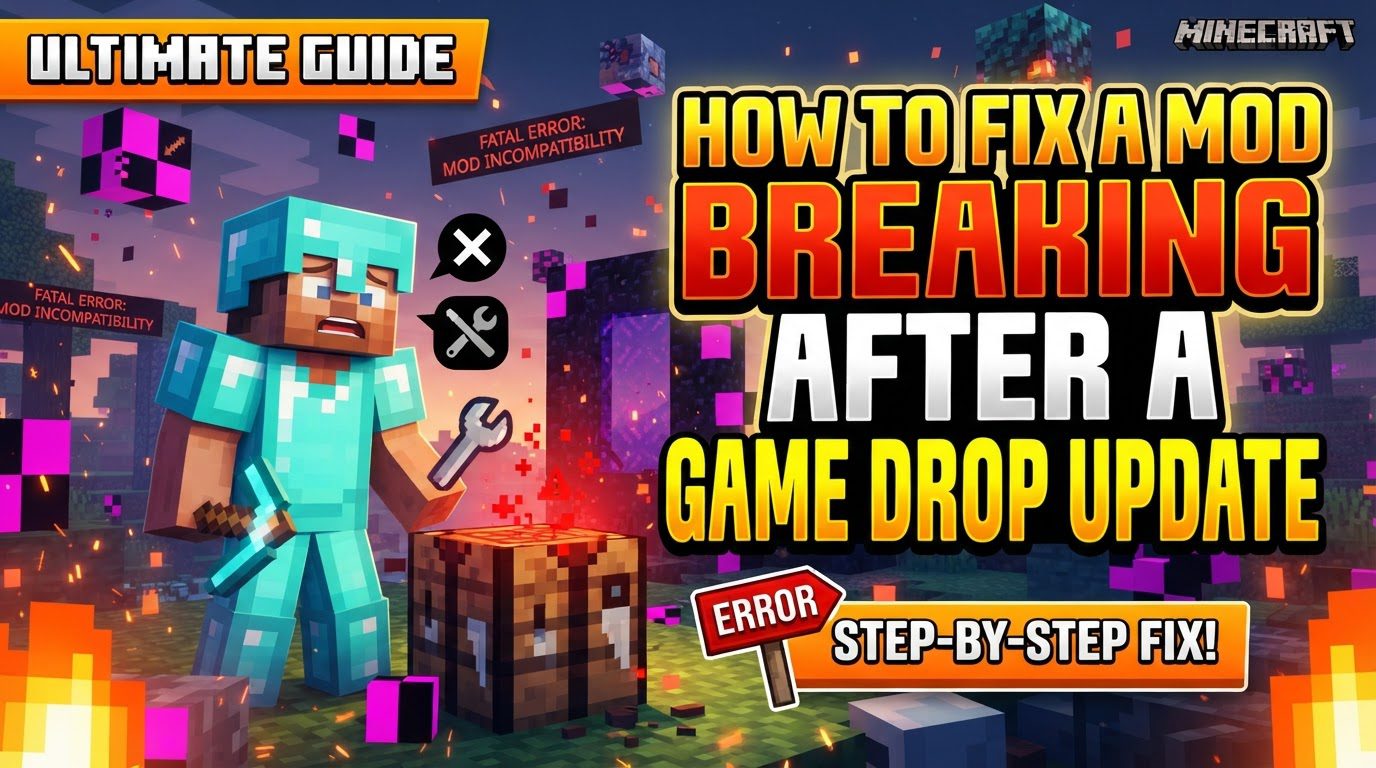 fix a mod breaking after a Game Drop update in Minecraft