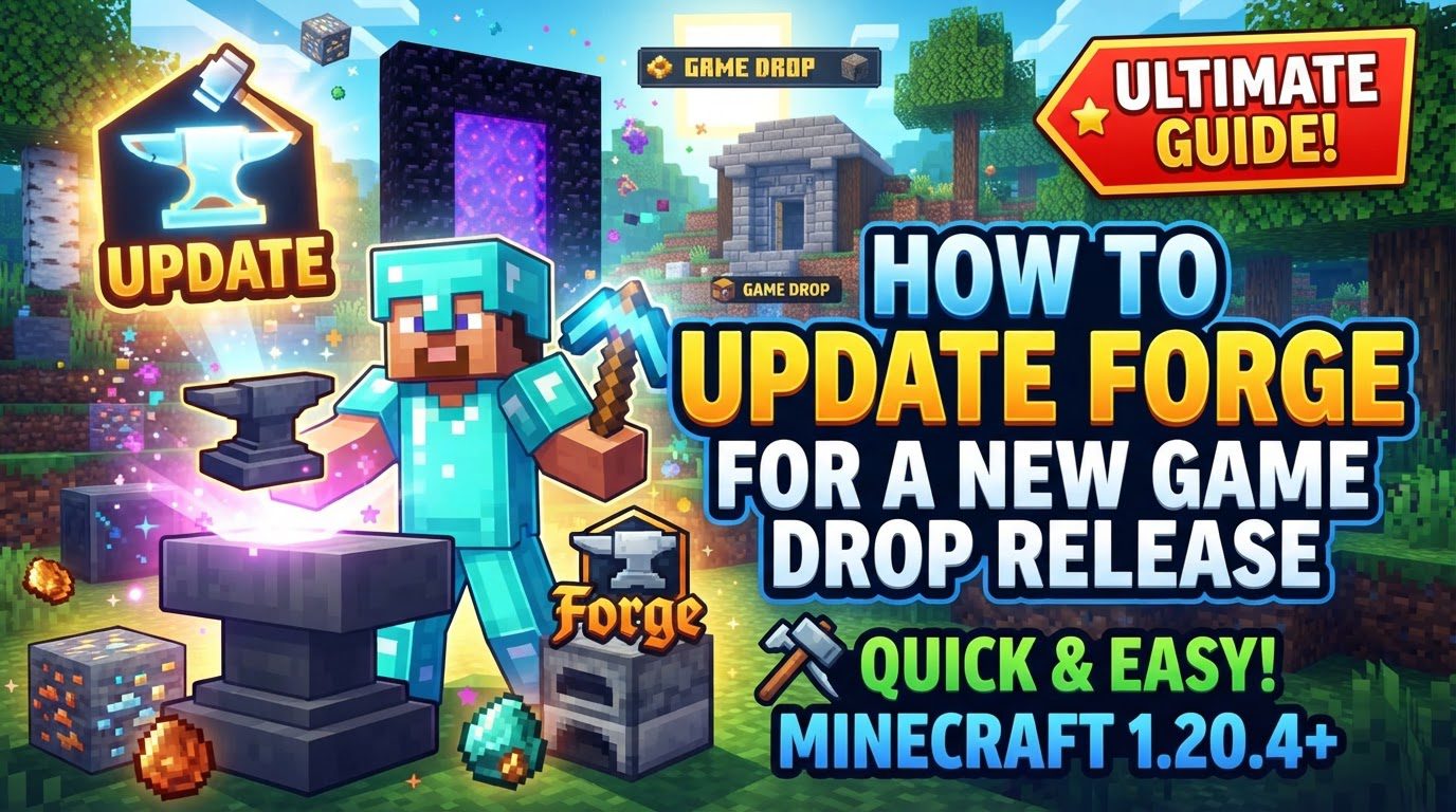 update Forge for a new Game Drop release in Minecraft