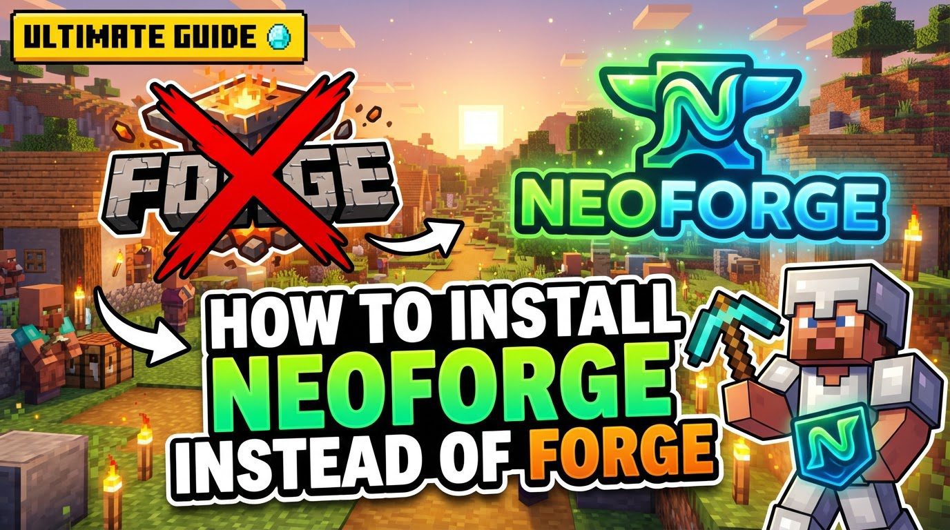 install NeoForge instead of Forge in Minecraft