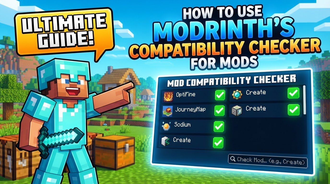 How to use Modrinth's compatibility checker for mods