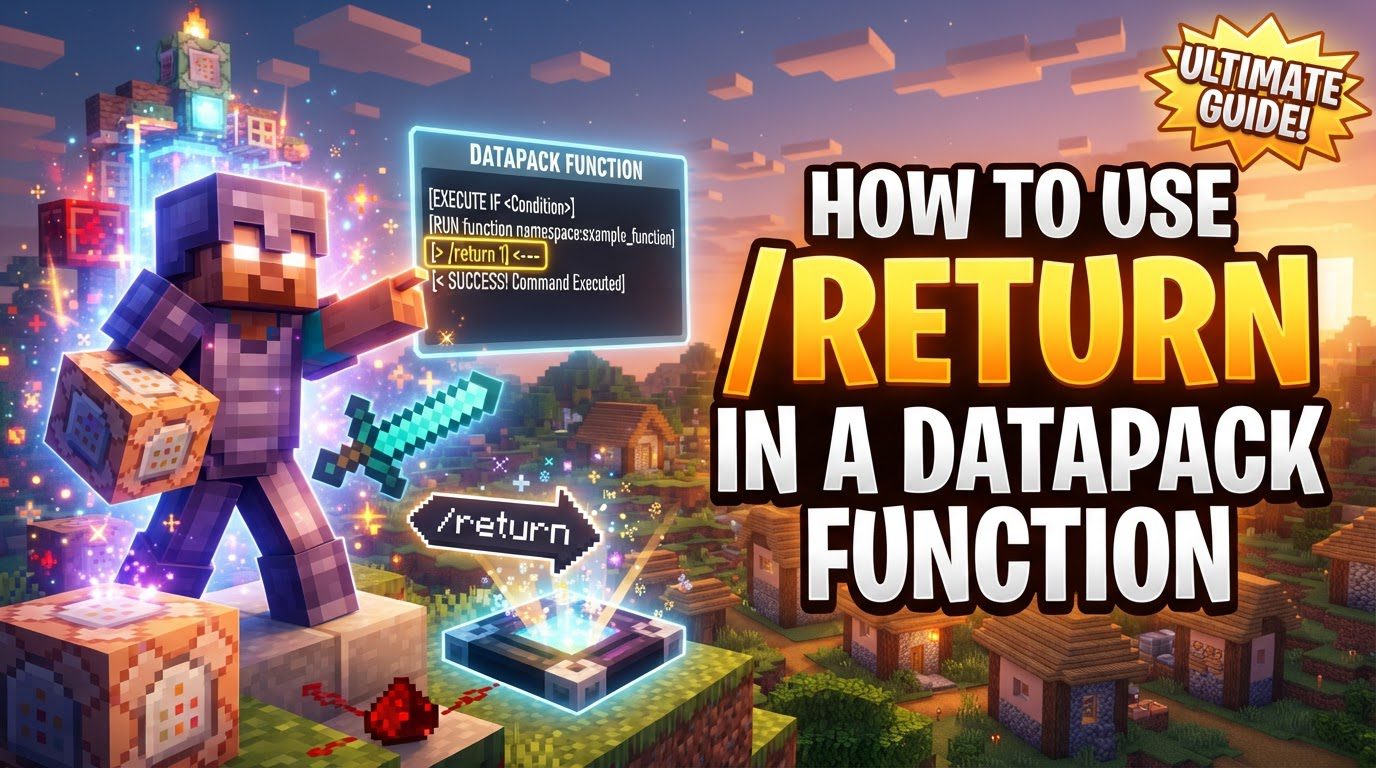 use /return in a datapack function in Minecraft