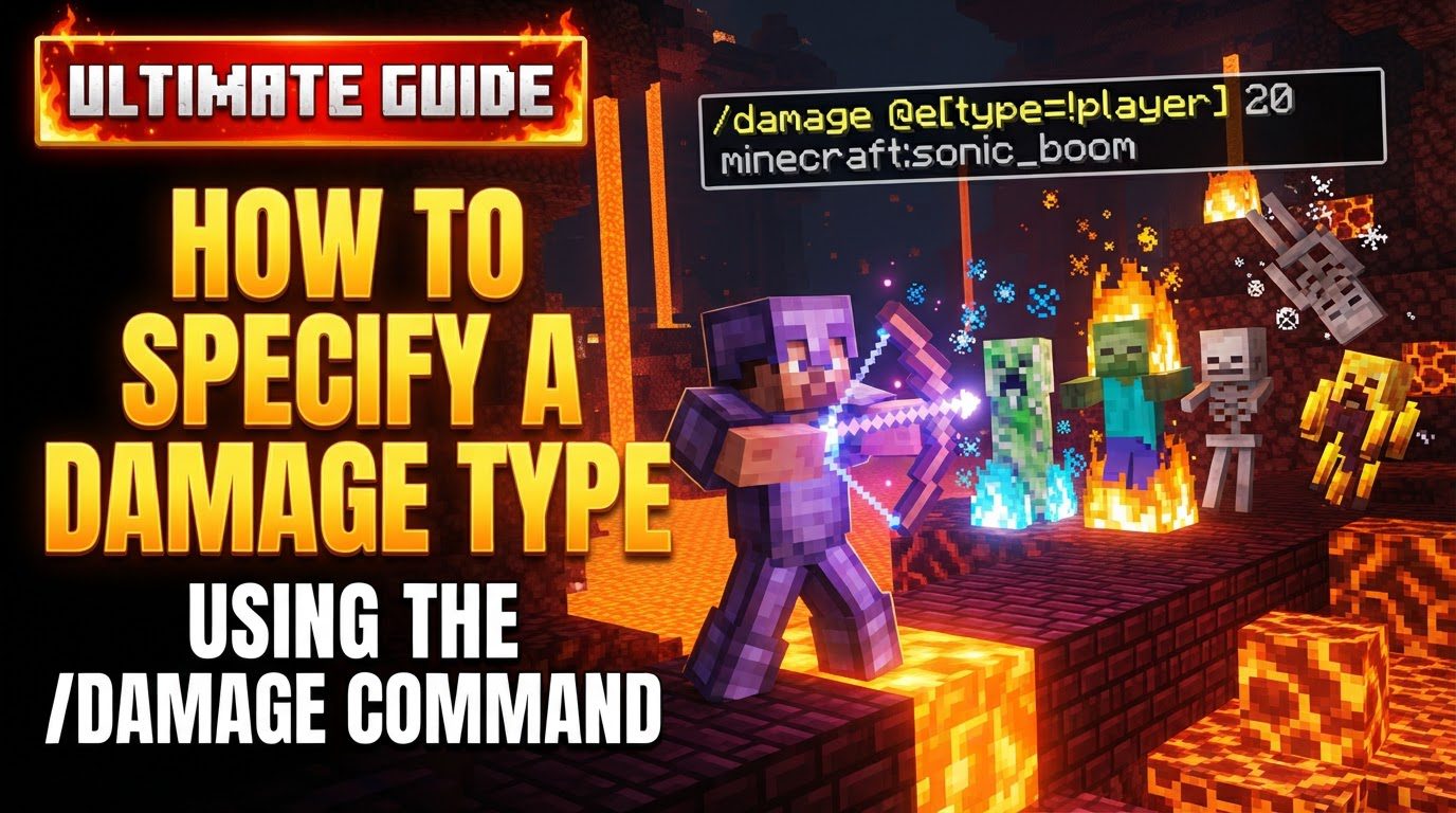 specify a damage type using the /damage command in Minecraft