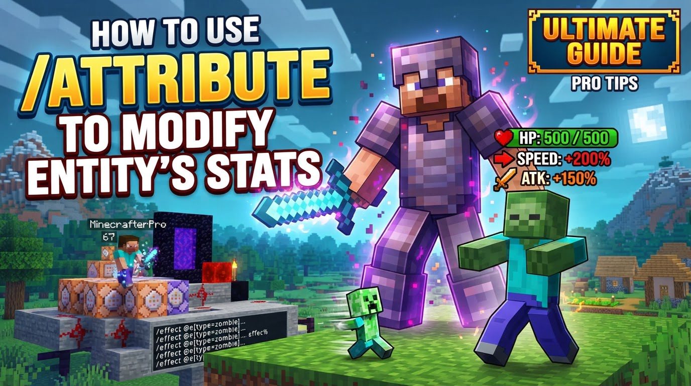 How to use /attribute to modify an entity's stats