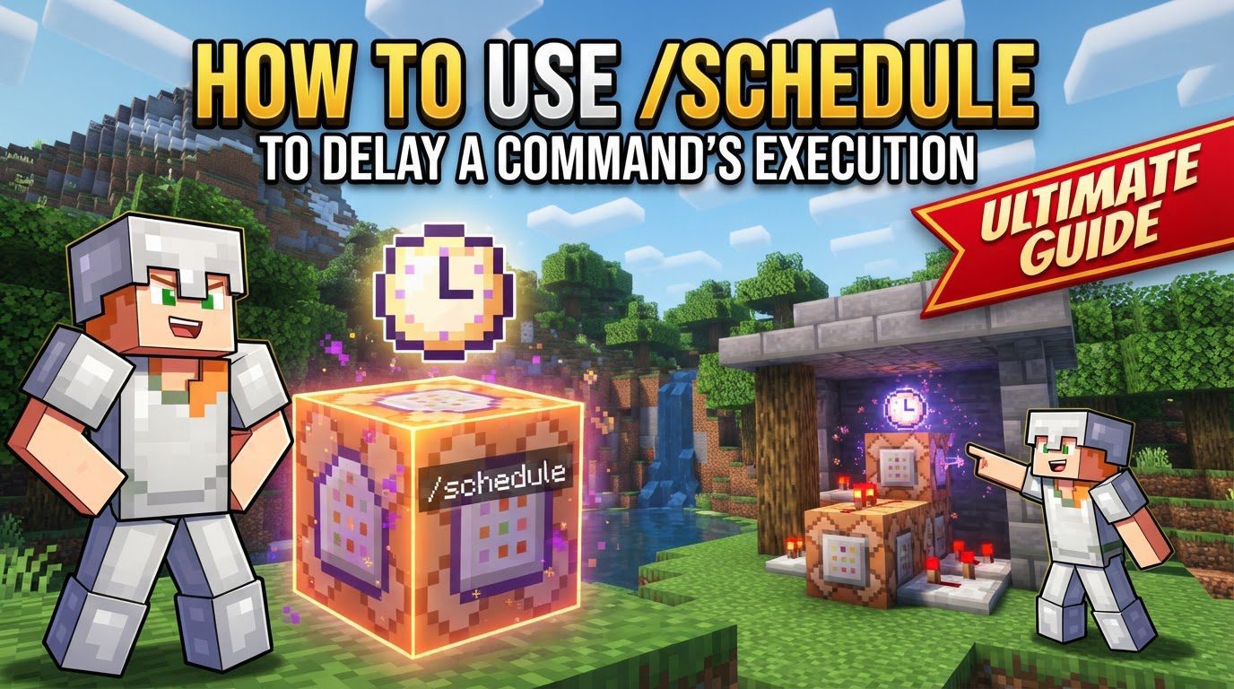 How to use /schedule to delay a command's execution