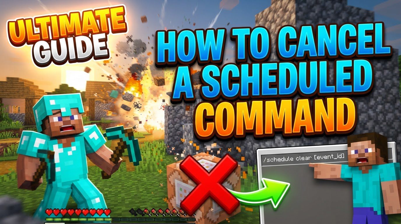 cancel a scheduled command in Minecraft