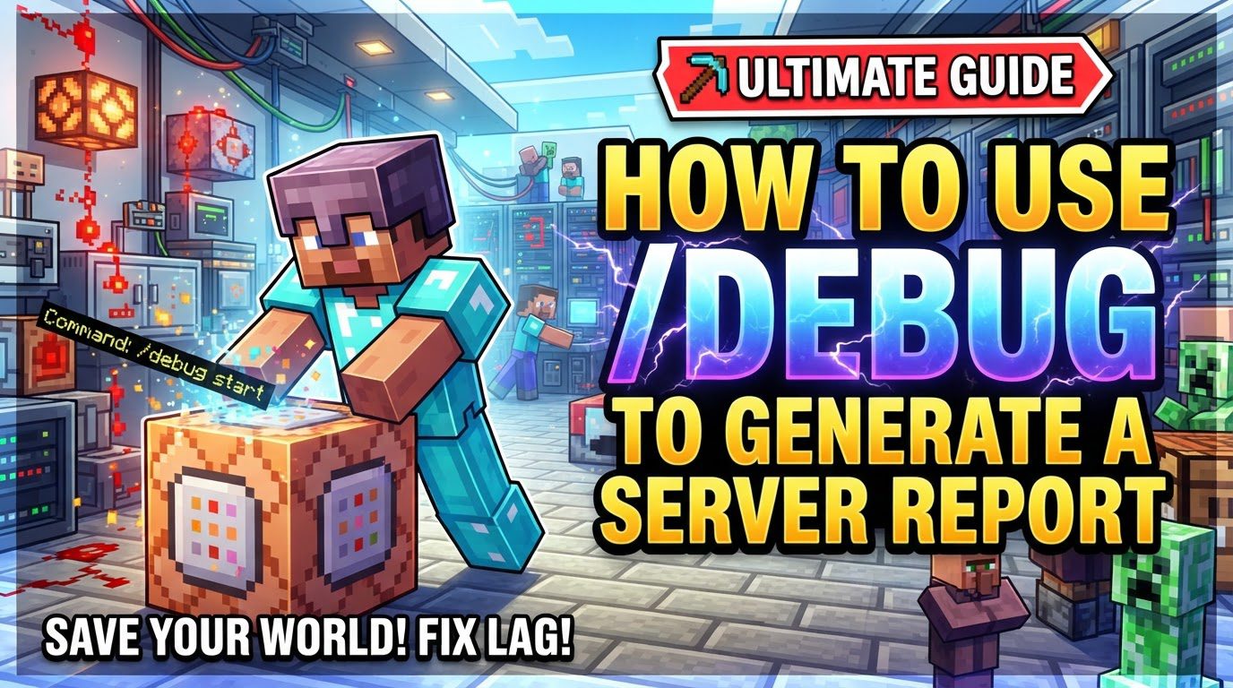 use /debug to generate a server report in Minecraft