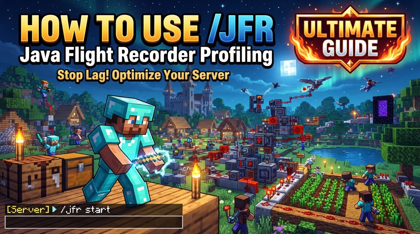 use /jfr for Java flight recorder profiling in Minecraft