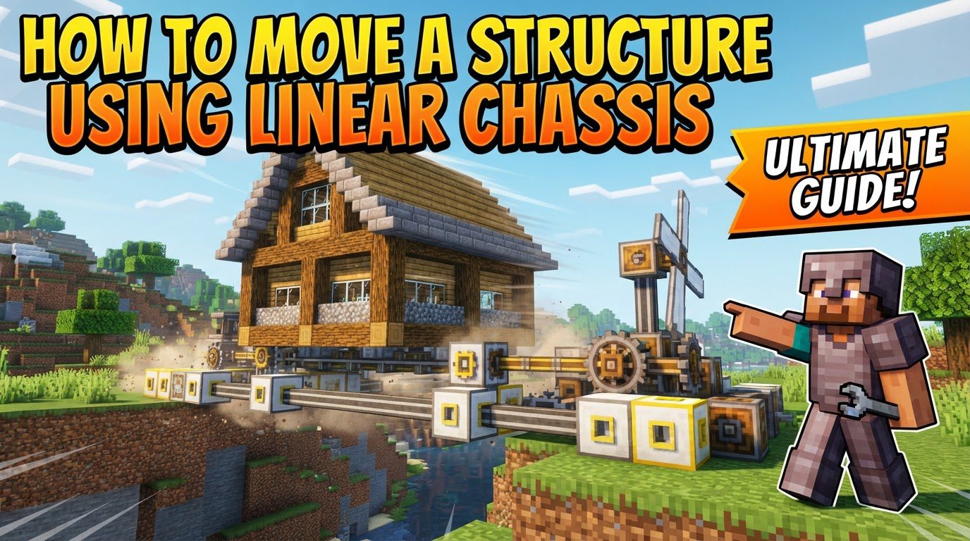 move a structure using Linear Chassis in Minecraft