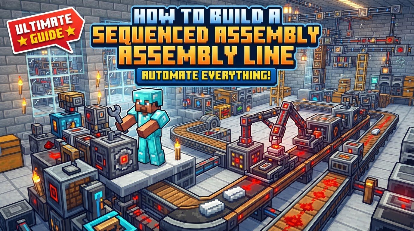 build a Sequenced Assembly line in Minecraft