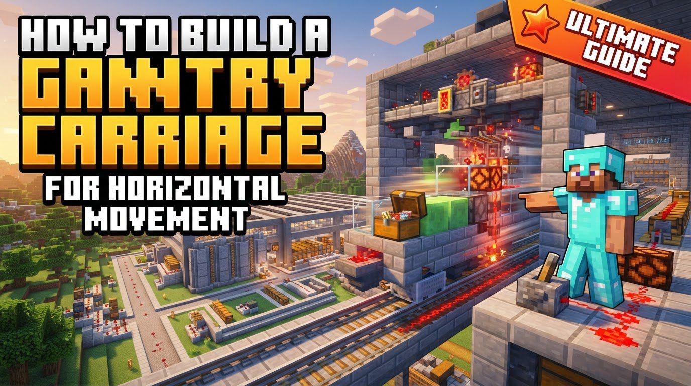 build a Gantry Carriage for horizontal movement in Minecraft