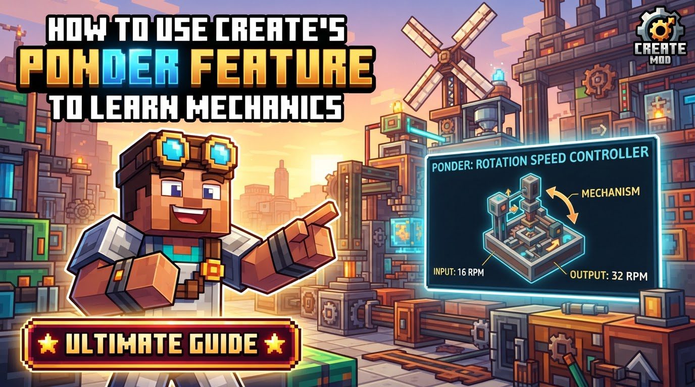 How to use Create's Ponder feature to learn mechanics
