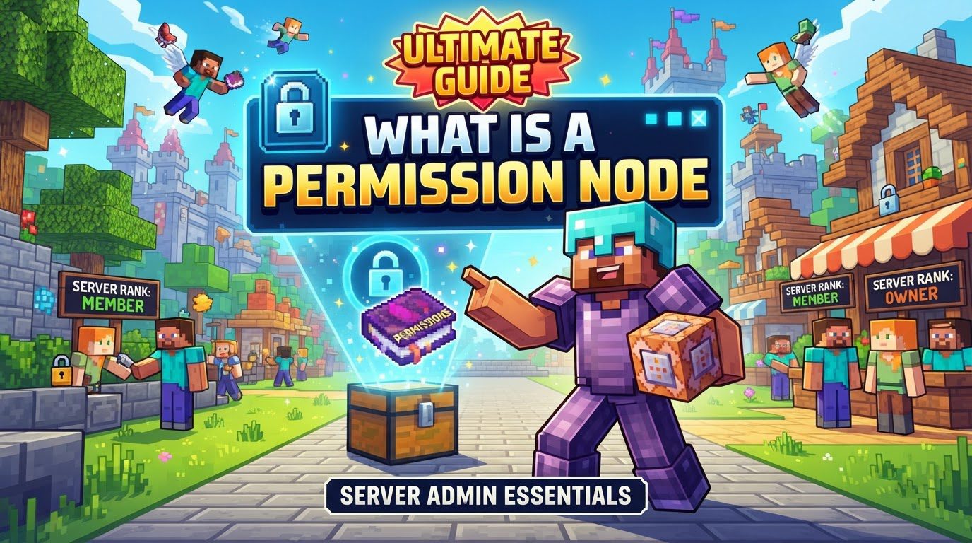A Minecraft server console displaying permission node commands and group assignments.