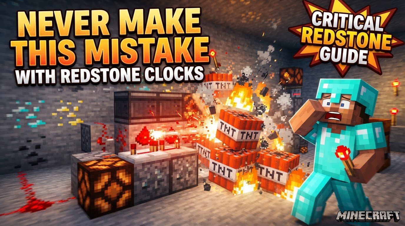 Never Make This Mistake With Redstone Clocks