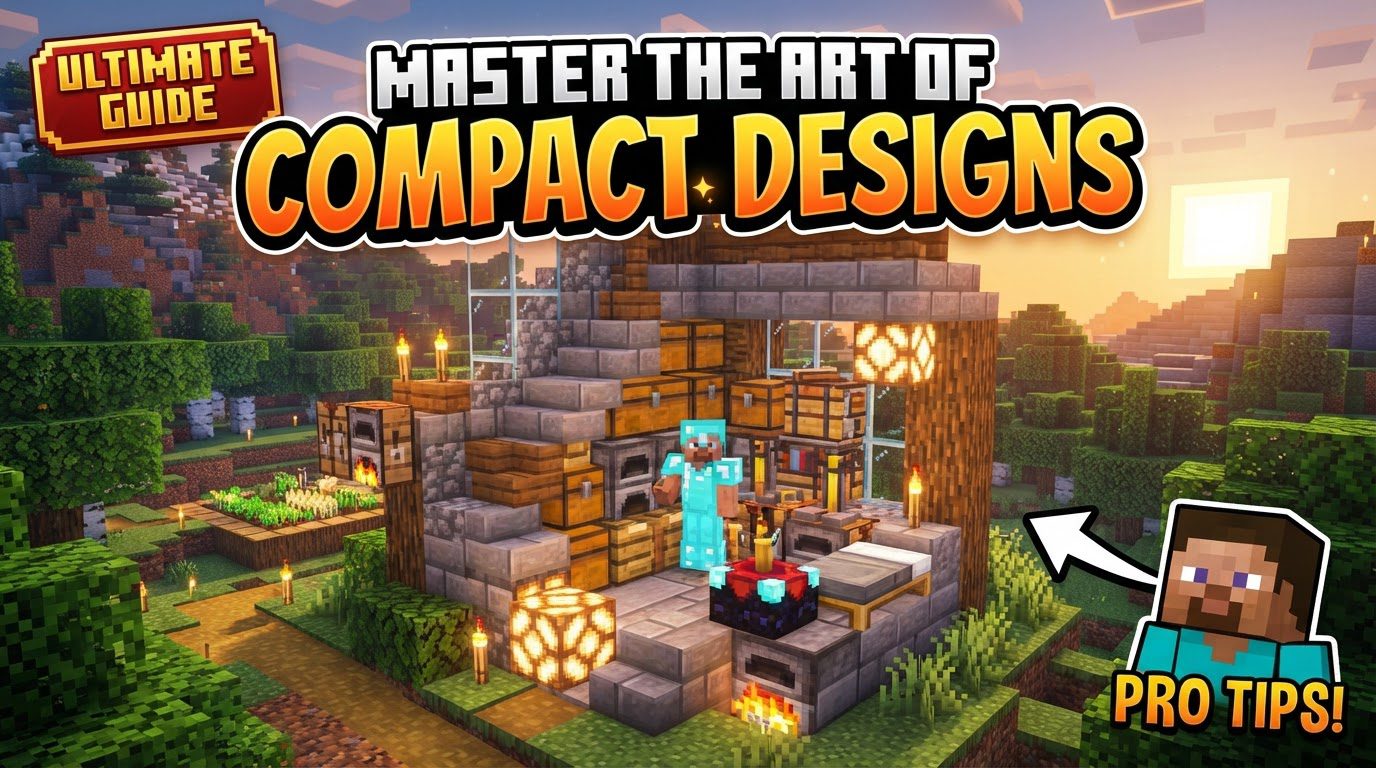 A compact, multi-story Minecraft house built into a hillside, showcasing efficient use of vertical space and integrated redstone.