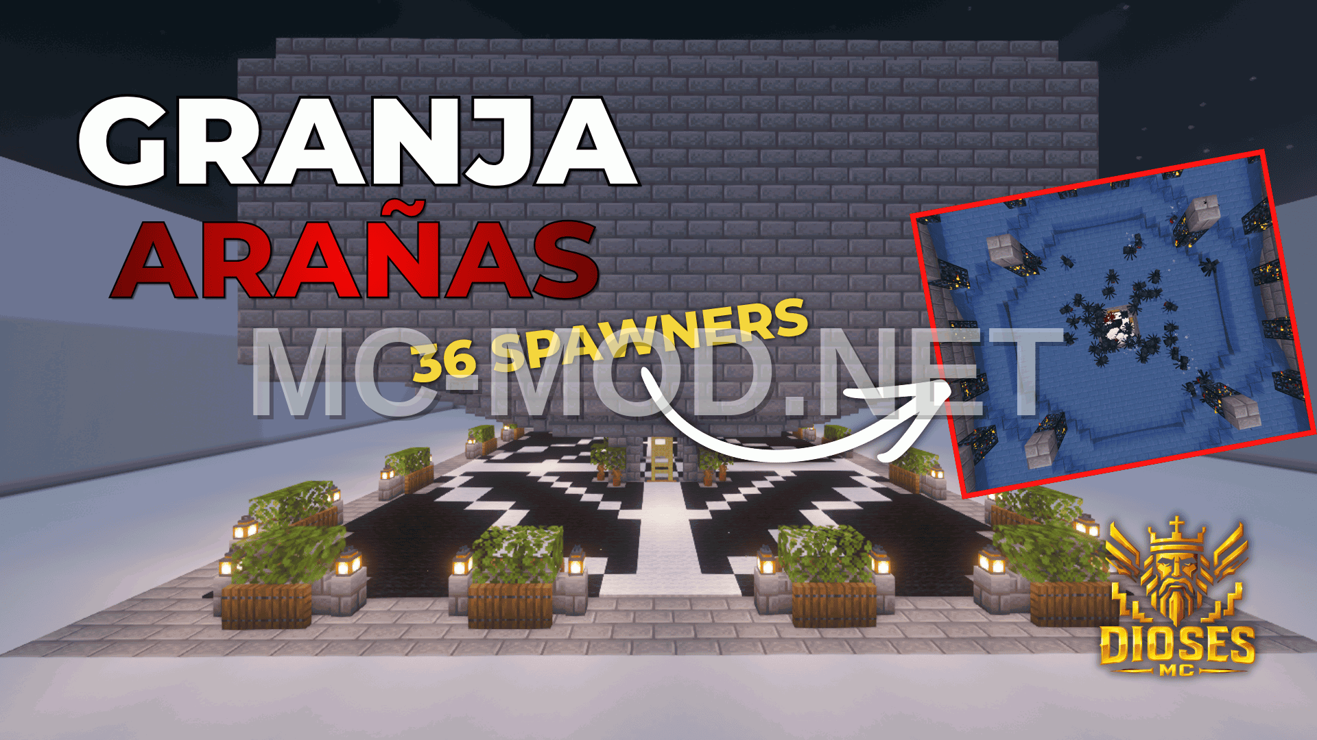 36 Spider Spawner Farm