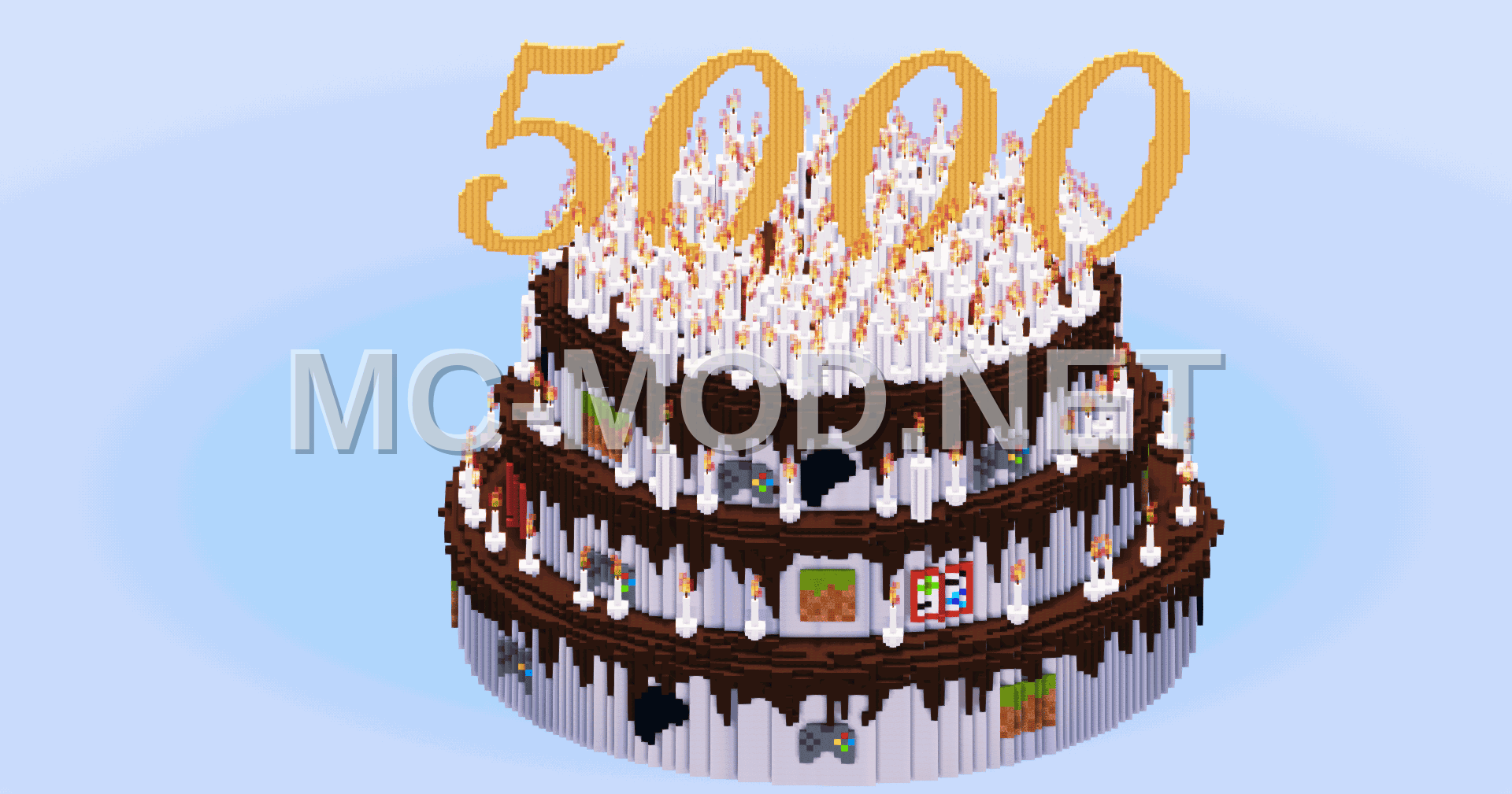 5000 Followers Cake Structure