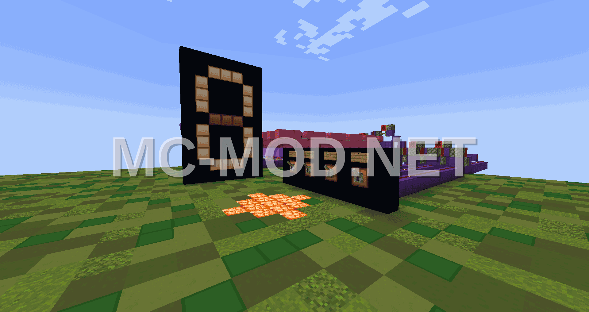 Minecraft Redstone 7 Segment Display