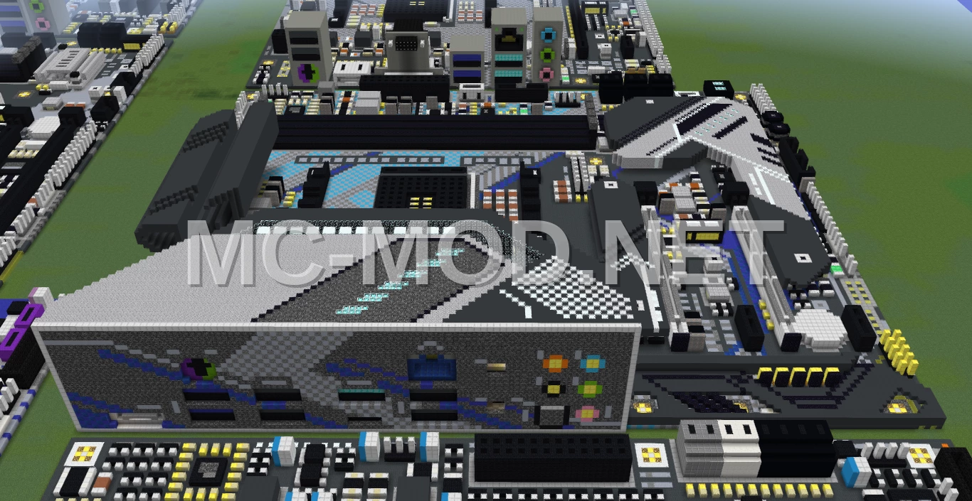 ASRock B550 Extreme4 Motherboard Voxel Art