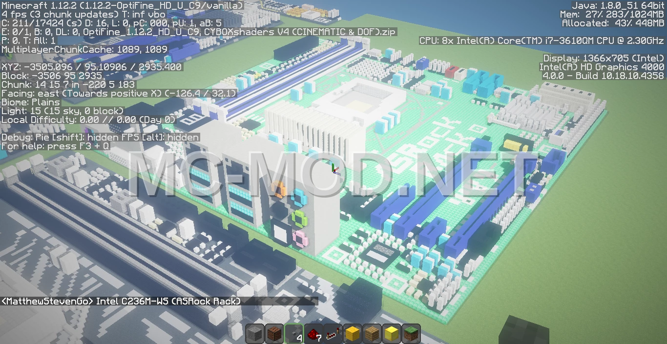 ASRock Rack C236M-WS Motherboard Pixel Art