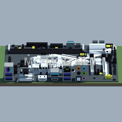 ASRock Z270M Extreme4 Motherboard Pixel Art