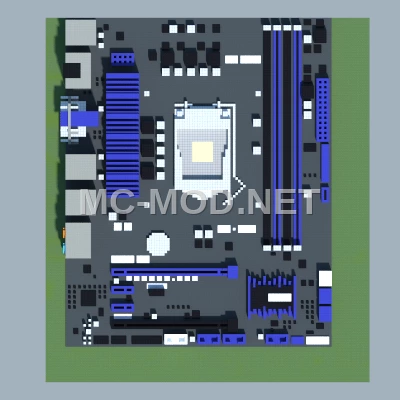 ASUS Motherboard Recreation Minecraft Build