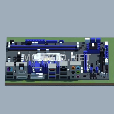 ASUS Motherboard Recreation Minecraft Build