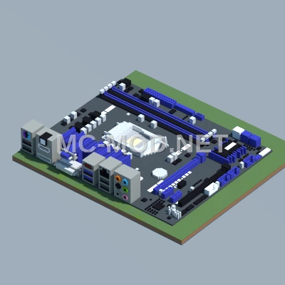 ASUS Motherboard Recreation Minecraft Build